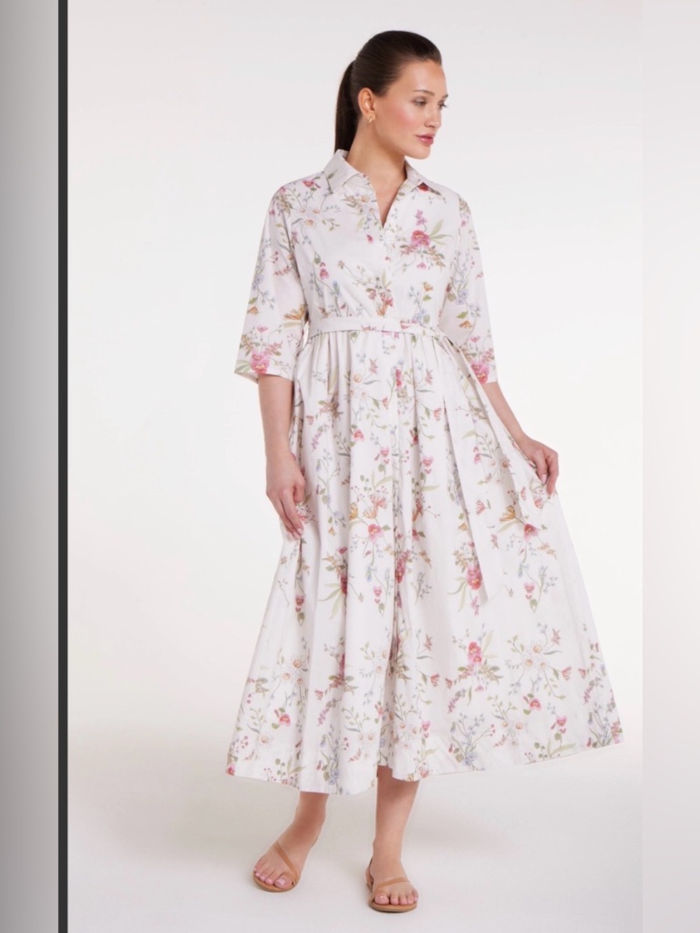 Hermoza Francesca Dress in White Meadow Sz XS - Picture 1 of 5